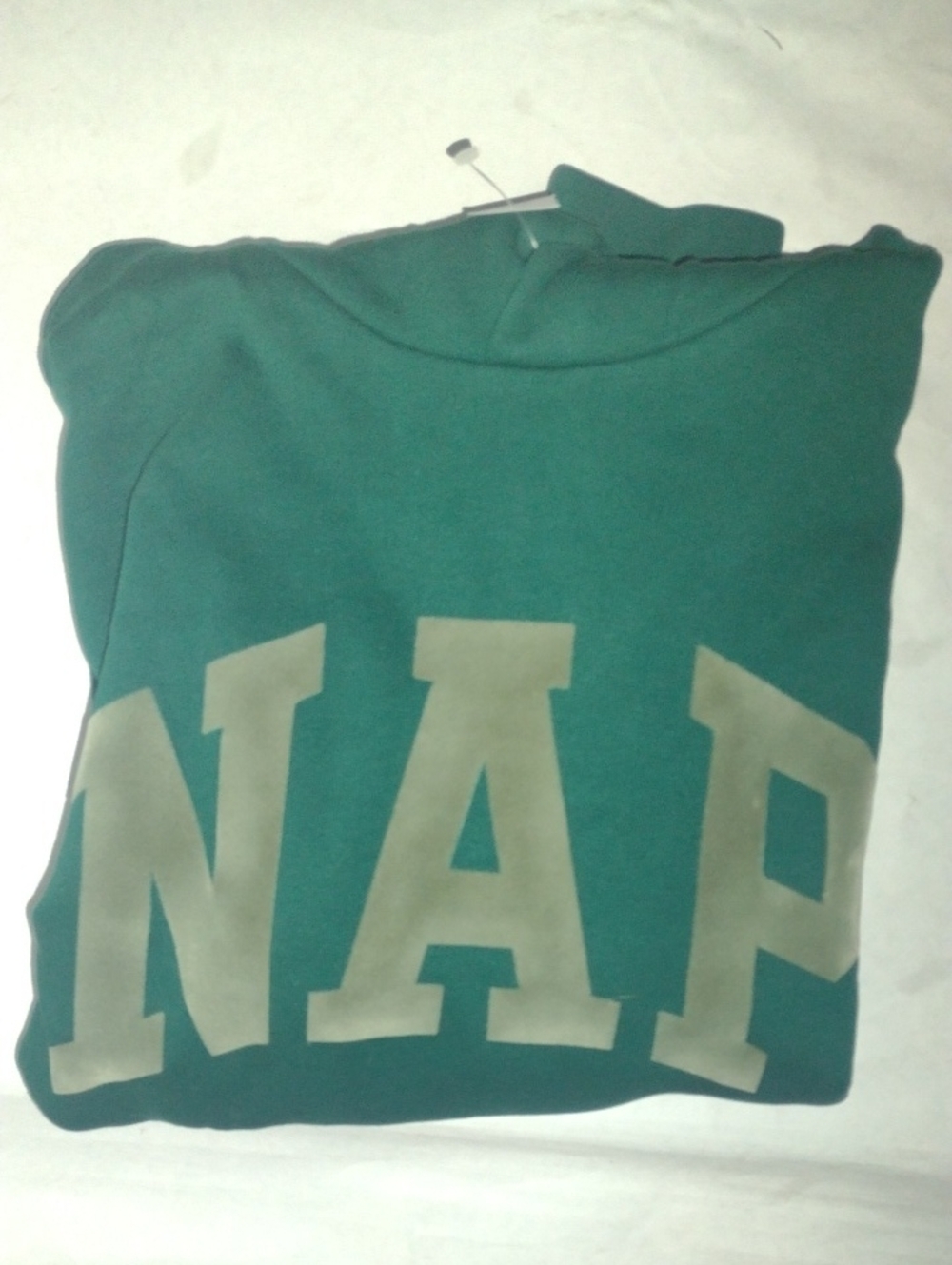 GAP Men's Green 'NAP' Pullover Hoodie (J698) - Picture 5 of 5